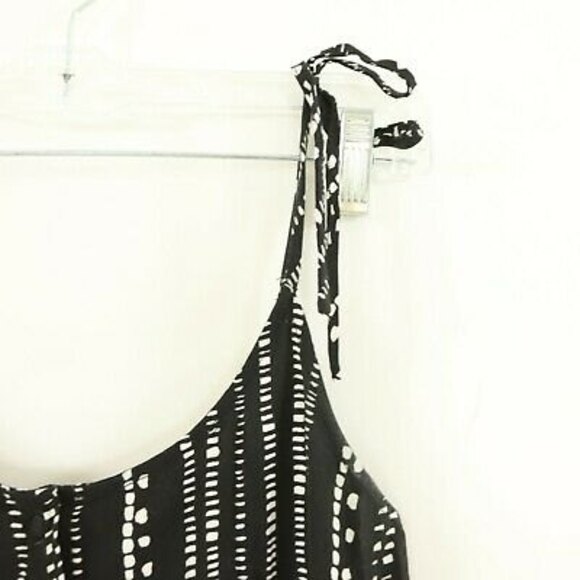 Cupcakes and Cashmere Callia Jumpsuit Size XS Striped Dots Black White EUC B69 - Picture 5 of 7